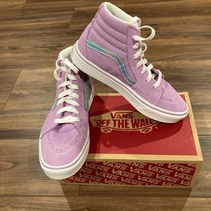 Vans SK8-Hi Comfycush iridescent lilac youth size 3 NWOT